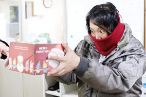 筒井工業株式会社のクリスマスケーキプレゼントイベント